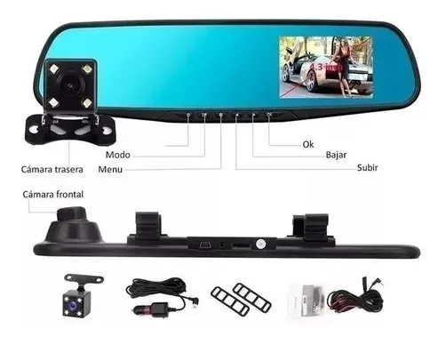 Espejo Retrovisor Con Camara De Reversa